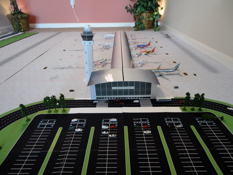 1:200 Model Airport Single Runway #1 | Airport Diorama Designs