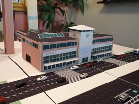 1:200 Scale Model Airport Brick Terminal Building #2