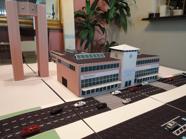 1:200 Scale Model Brick Airport Terminal #2