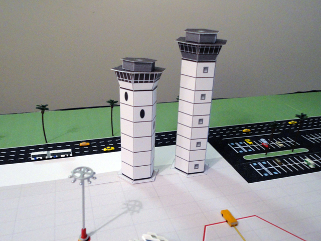 model airport control-towers