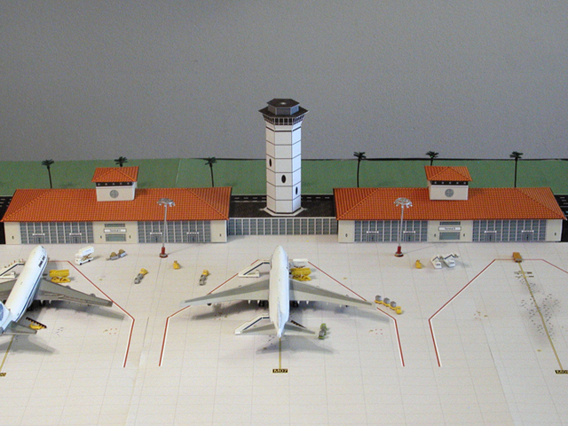model airport terminal-terracotta